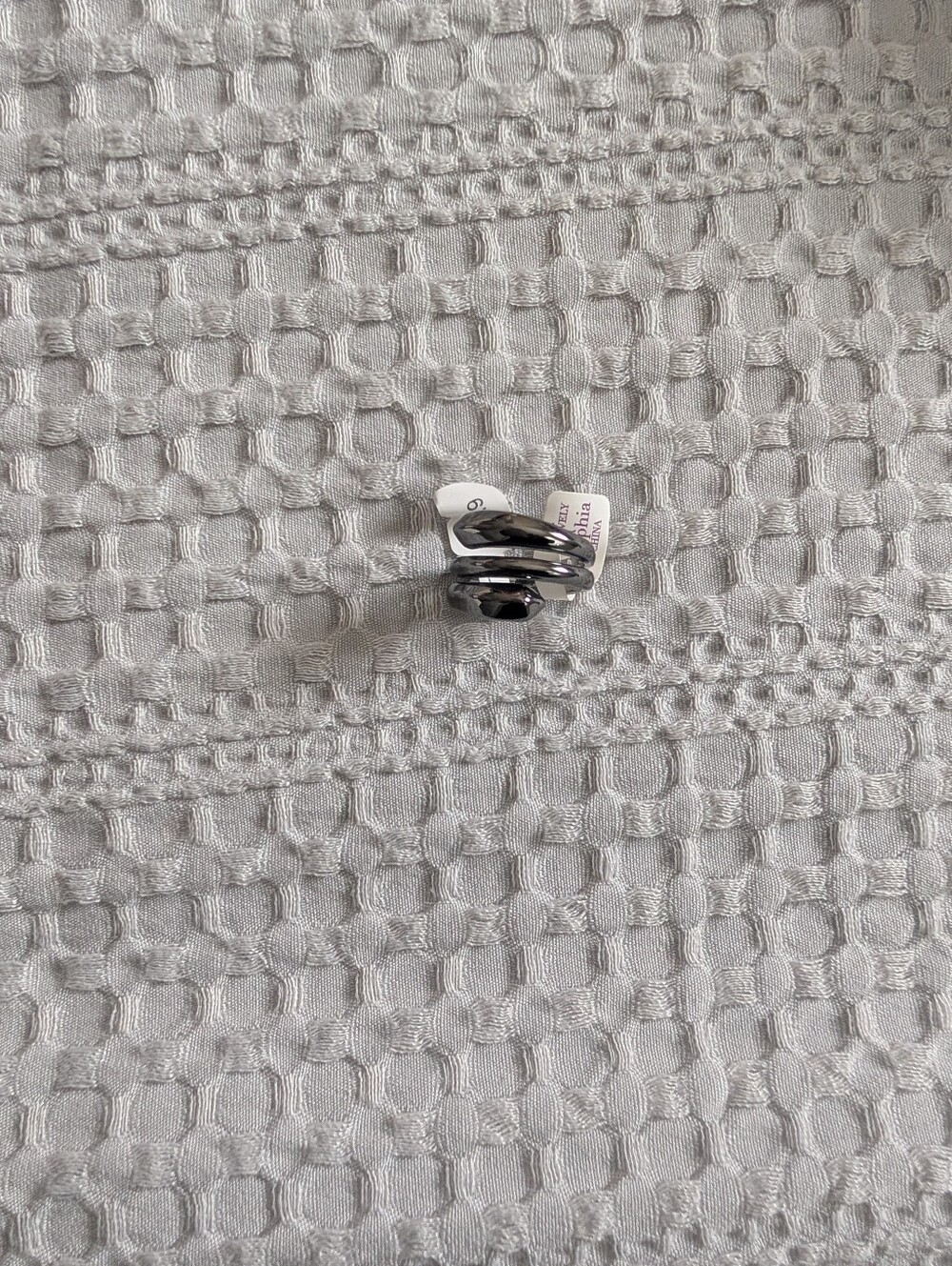 Lia Sophia Size 9 Gunmetal Ring